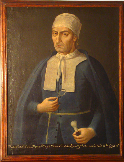 Retrato de un médico, siglo XVIII (Museo Franz Mayer, Ciudad de México).