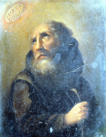 Pintura con la representación de San Francisco de Paula, México, siglo XVIII (INAH-Museo Nacional del Virreinato, Tepotzotlán).