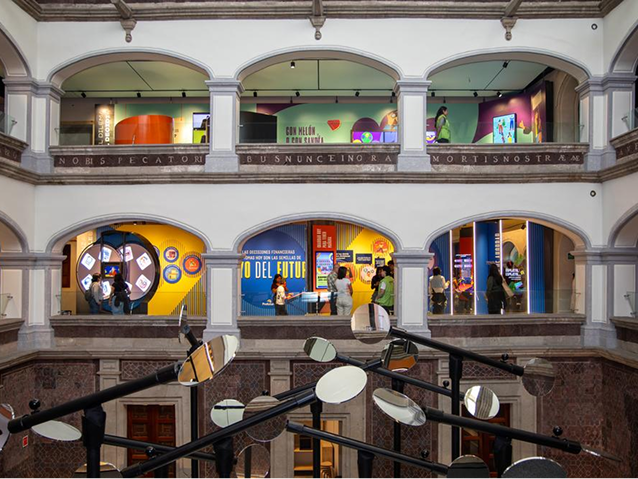 El MIDE, Museo Interactivo de Economía, conjuga la arquitectura original del edificio con la más moderna tecnología. Fotografía de Ricardo Herrera.