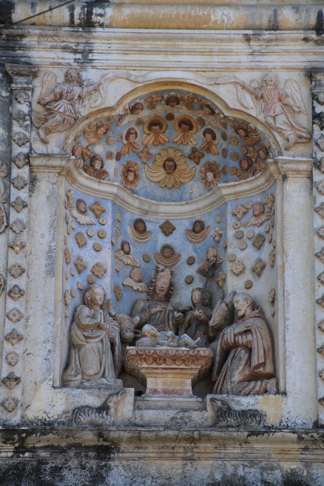 La Natividad, portada del Convento e Iglesia de Nuestra Señora de Belén, Antigua, Guatemala. Fotografía de Roberto Andreu.