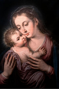 Andrés Hermisilla, <em>Nuestra Señora de Belén</em>, siglo XVII. Ars Sacra, Palacio Episcopal de Málaga, España.